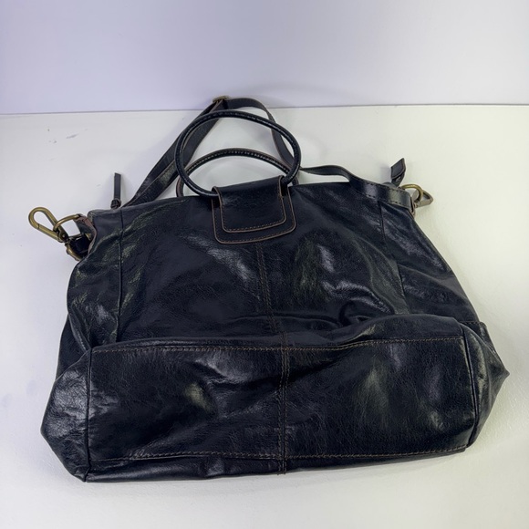 Hobo International Sheila Handbag Satchel Purse Black Leather Large Purse - Picture 6 of 10